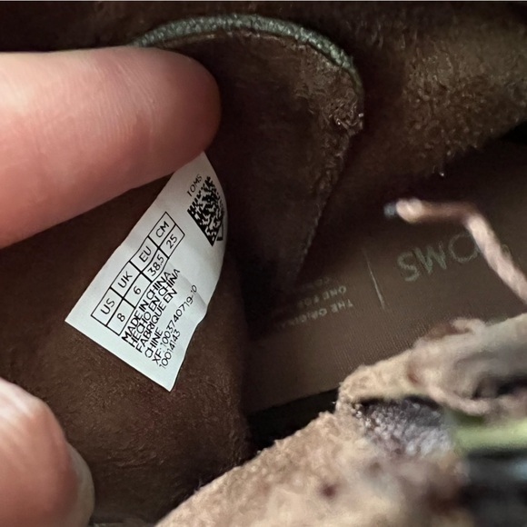 TOMS Women’s Brown Nolita Booties Size 8 - Picture 10 of 10